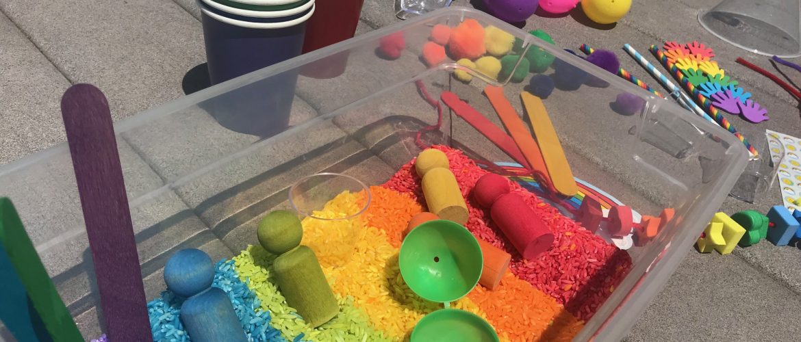 Rainbow Sensory Bin